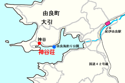 渡船 神谷荘の地図