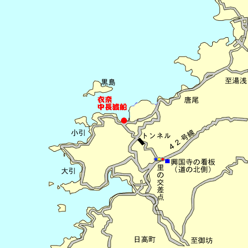 中長渡船　広域地図