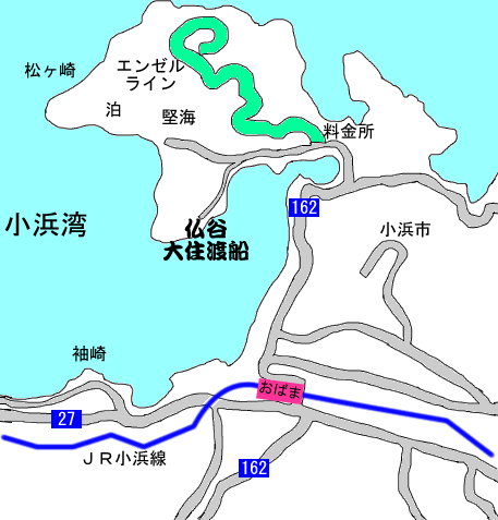 福井　大住渡船の地図
