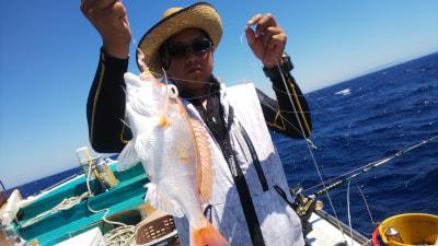 08 16 玉井 様 アマダイ45センチ 51センチの大型の高級魚 アマダイゲット 小林 様も良型のレンコダイ チダイ ホウボウ カイワレ 平アジの良いお土産でき レンコダイ マハタのダブル チダイの良型ゲット チダイの良型のダブル 山村